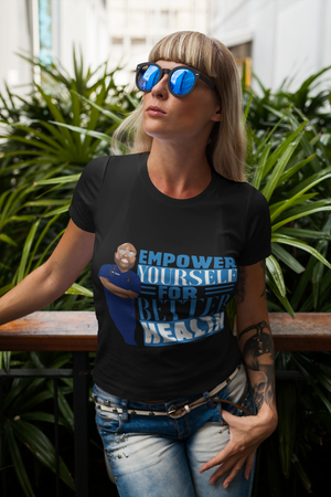 Empower Yourself For Better Health (caricature) Women's Tee